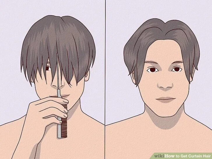 Прическа шторы какая нужна длина How to Get Curtain Hair: 11 Steps (with Pictures) - wikiHow