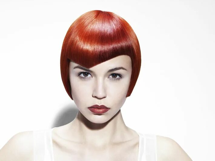 Прическа симметрия фото EL 1:2013 High fashion hair, Copper hair color, Bob haircut with bangs