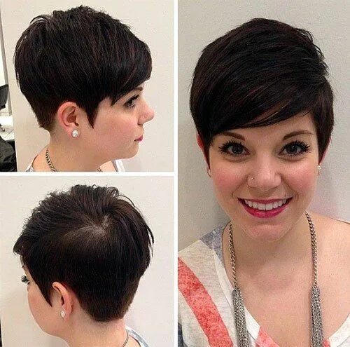 Прическа симметрия женская на короткие волосы фото 40 Bold and Gorgeous Asymmetrical Pixie Cuts Asymmetrical pixie cuts, Pixie hair