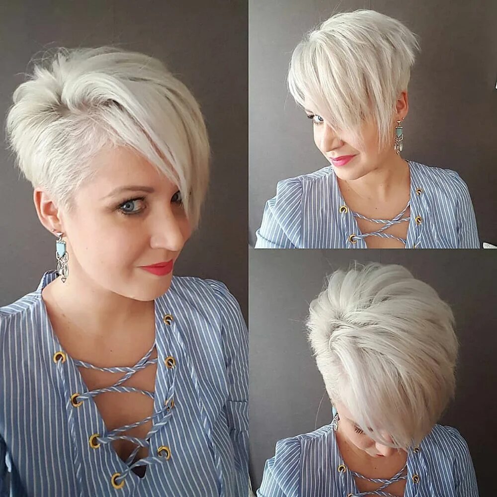 Прическа симметрия женская на короткие волосы фото 10 Cute Short Haircuts for Women Wanting a Smart New Image - PoP Haircuts Short 