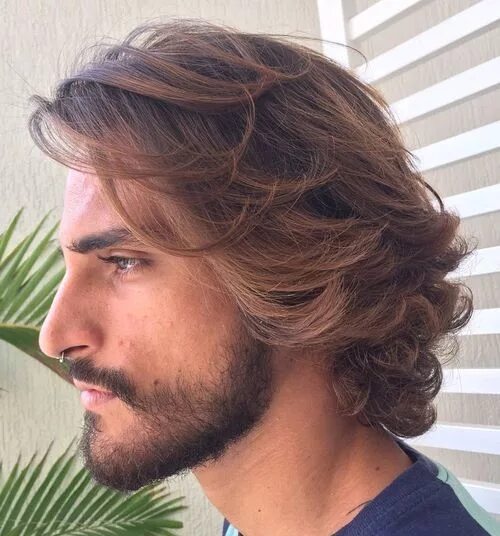 Прическа со средней длинной волос мужская 45 Best Curly Hairstyles and Haircuts for Men 2024 Long hair styles men, Medium 