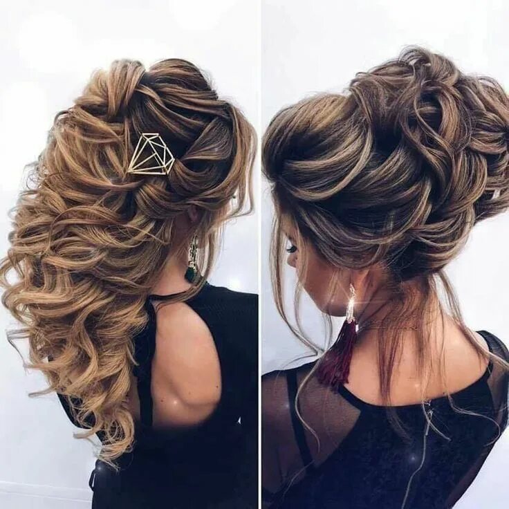 Прическа собранные локоны на средние Pin by Angelina on Hair Hair styles, Pinterest hair, Wedding hairstyles