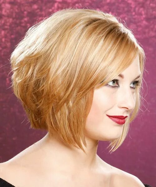 Прическа средний боб фото Medium Straight Strawberry Blonde Bob Haircut Cabello, Estilos, Color