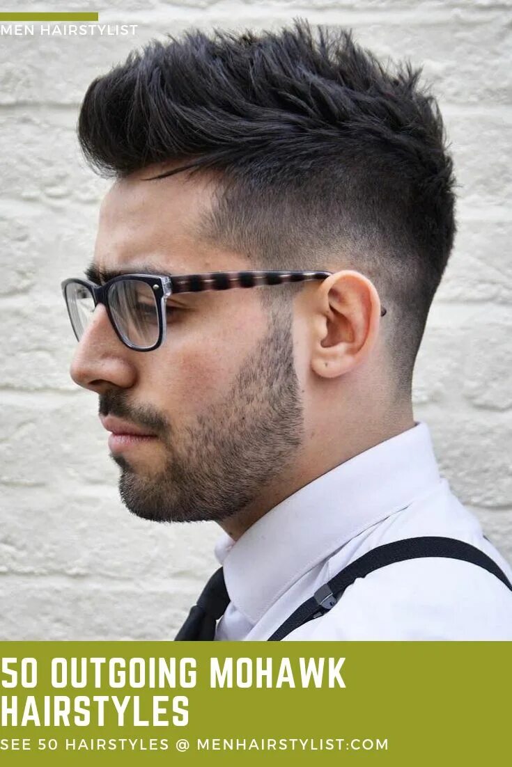 Прическа средний стильный 50 Outgoing Mohawk Haircut Ideas Mens hairstyles, Mohawk hairstyles men, Classic