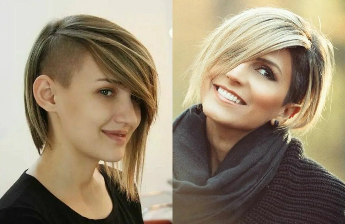 Прическа средний тонкий Undercut hairstyles, Undercut bob haircut, Bob hairstyles