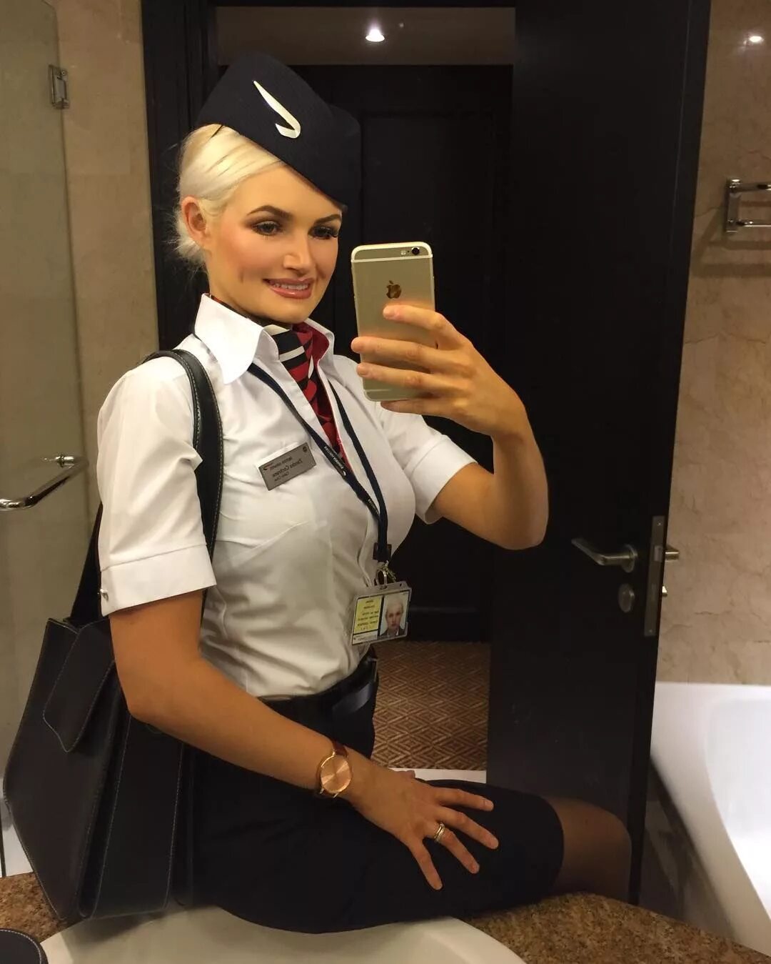 Прическа стюардессы как сделать Pin on Flight attendant