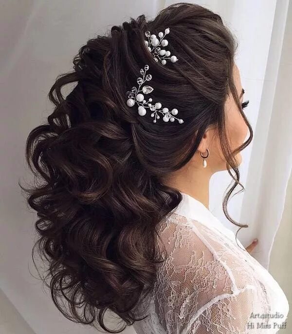 Прическа свадебная на длинные 2024 85 Long Hairstyle Ideas for Wedding from Art4studio Long hair styles, Hair style