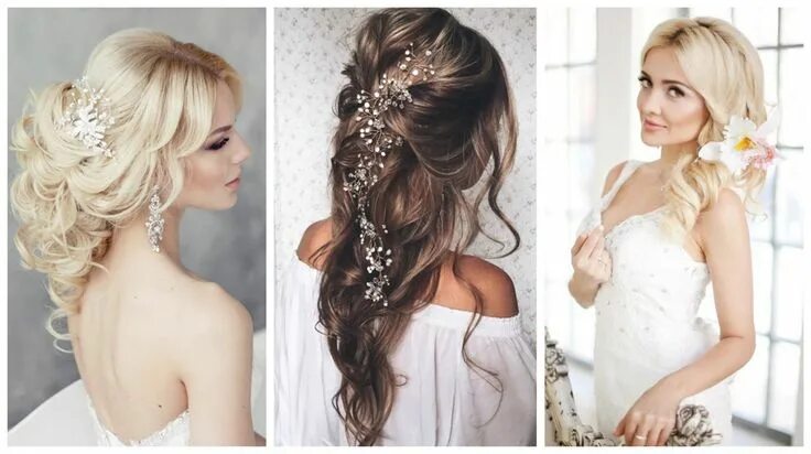 Прическа свадебная на длинные волосы легкие 33 Wedding Hairstyles You Will Absolutely Love Long hair styles, Hair styles, We