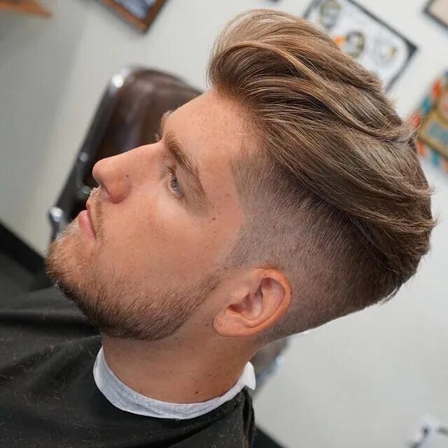 Прическа сверху длинные сбоку коротко мужская HAIRMENSTYLE OFFICIAL ✂ on Instagram: "#HairMenStyle ✂ SnapChat: HairMenStyle" H