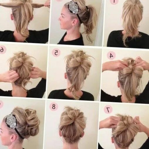 Прическа своими руками фото инструкция Langes Haar der Weihnachtsfrisur Neueste Frisuren 2019 Pinterest