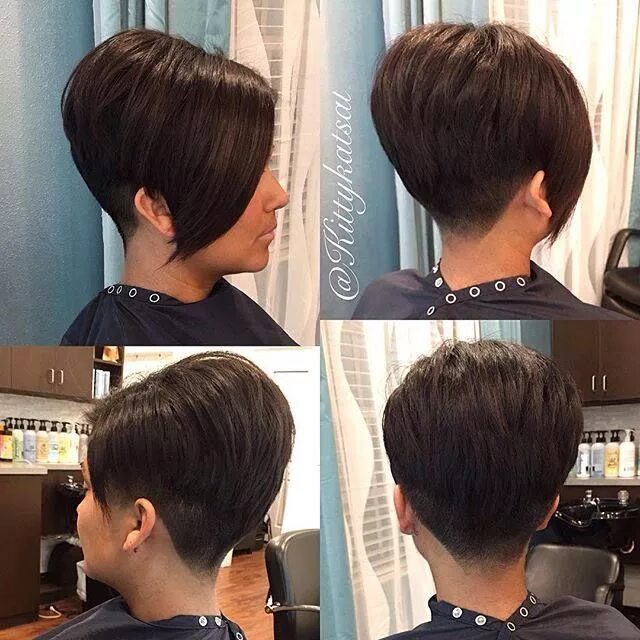 Прическа сзади коротко Pin on Hairstyles Short hair styles, Short hair styles pixie, Short hair cuts