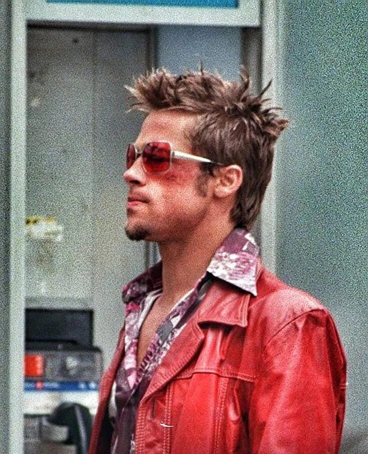 Прическа тайлера Nirvana Vibes ™ on Instagram: "In Tyler We Trust. *Fight Club (1999) #BradPitt #