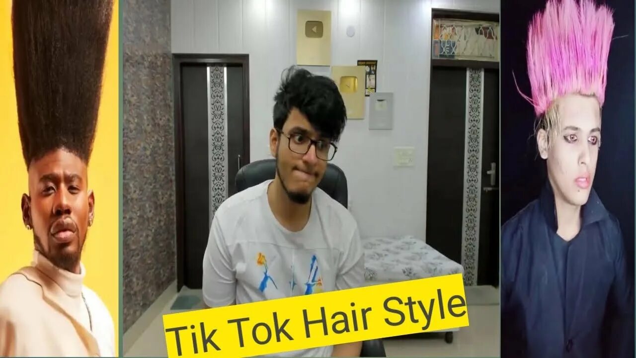 Прическа тик ток мужская Pakistani reaction on TikTok Hairstyles Tik tok Hairstyles New HairCut Funniest 