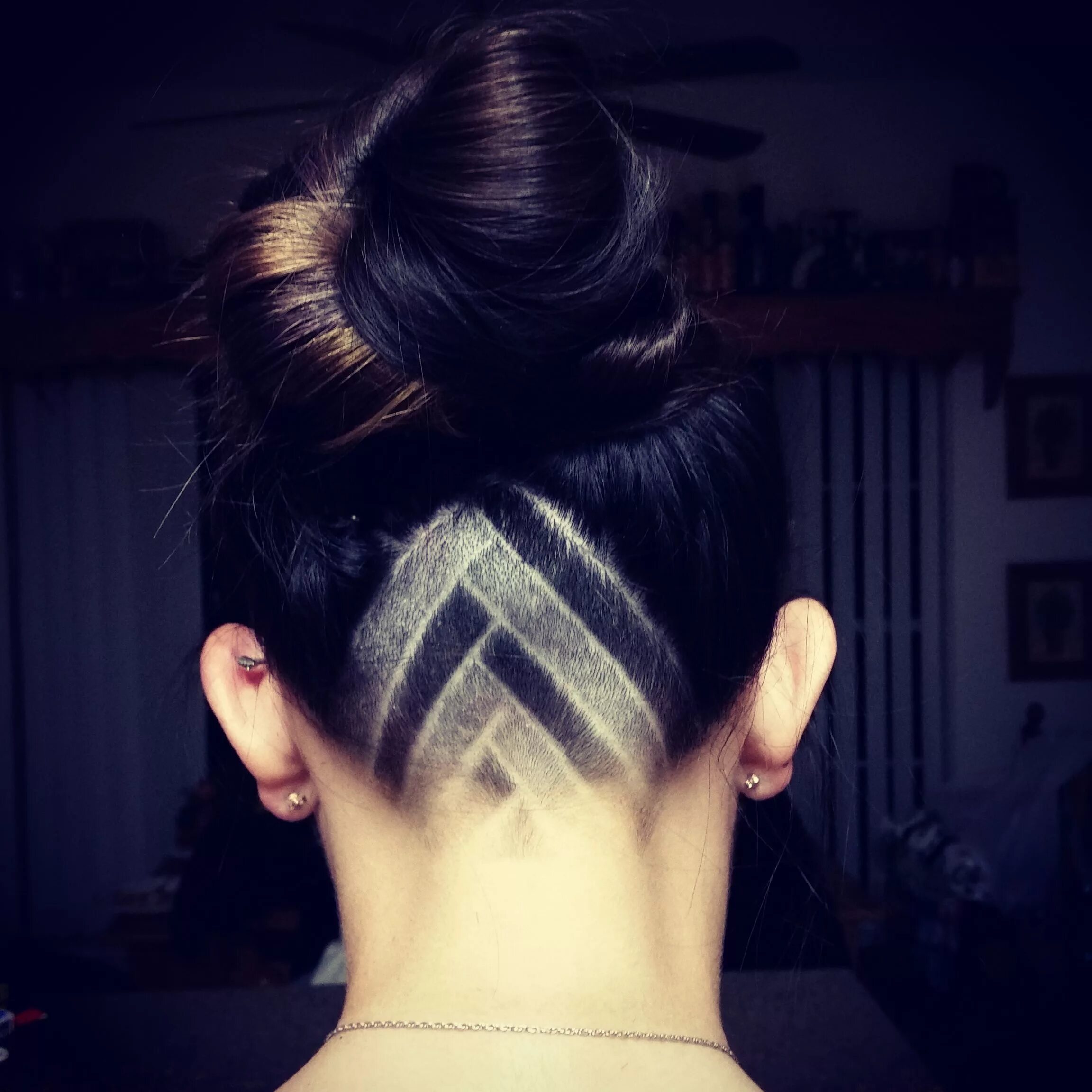 Прическа треугольником женская My favorite triangle undercut design I've tried so far. Undercut hairstyles, Sha