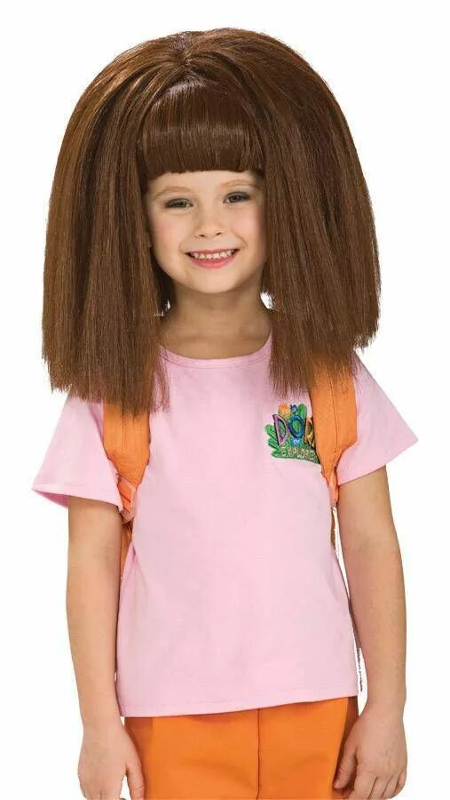 Прическа удлиненное каре девочка Girls' Dora The Explorer Wig Child Accessory in 2022 Hair styles, Stupid funny m