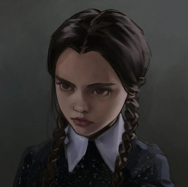 Прическа уэнсдей для девочки Pin on Арт Wednesday addams, Wednesday addams now, Addams family