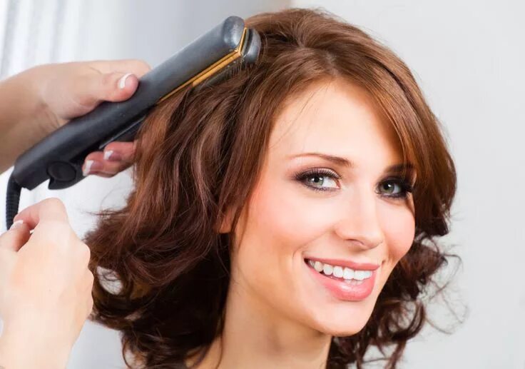 Прическа утюжком на средние волосы фото How to Spiral Curl Your Hair With a Flat Iron How to curl your hair, Thicker hai