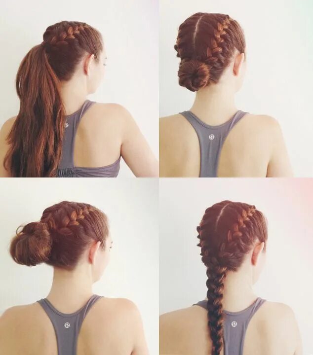 Прическа в бассейн для длинных волос contek yuk tatanan rambut boxer braids ini agar kamu bebas bergerak saat olahrag