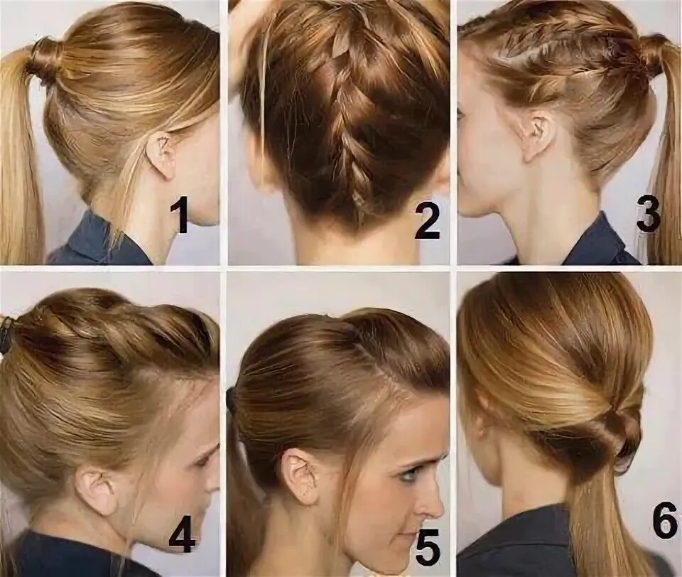 Прическа в офис на длинные Coiffure Simple et rapide pour un concours Easy hairstyles, Model hair, Hair