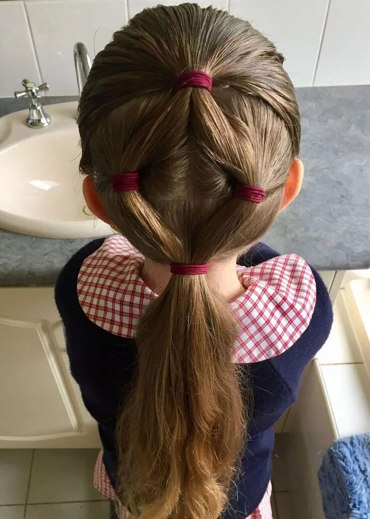 Прическа в садик на каждый день Pin on little lady's hairstyles