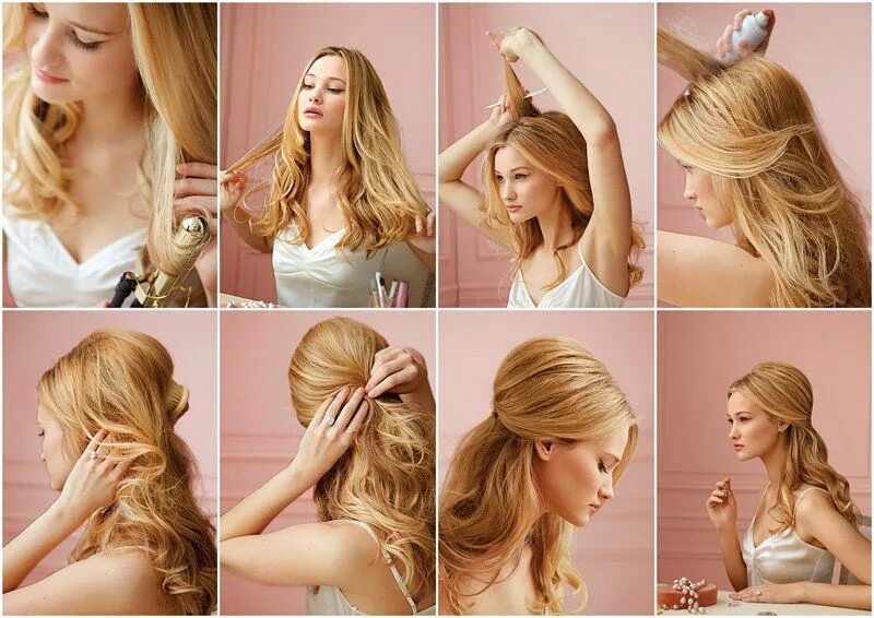 Прическа в сауну на длинные волосы Easy hairdo! #Hair Rambut panjang, Rambut pengiring pengantin, Inspirasi rambut