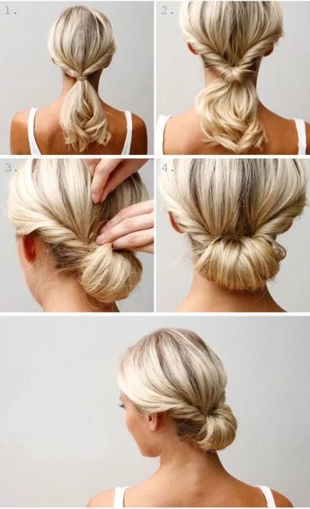 Прическа в школу легкий пучок Легкий шиньон Hair styles, Chignon hair, Updo hairstyles tutorials