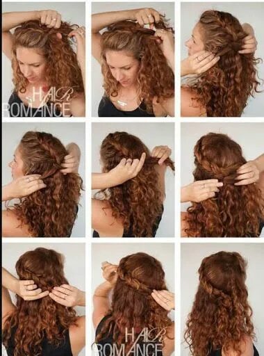 Прическа в школу на кудрявые волосы Easy and Stylish Hairstyles for Long Curly Hair