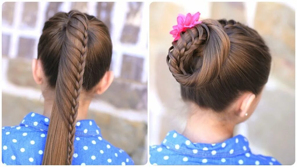 Прическа в школу самой Lace Braided Ponytail and Updo Cute Hairstyles Cute girls hairstyles, Girl hairs