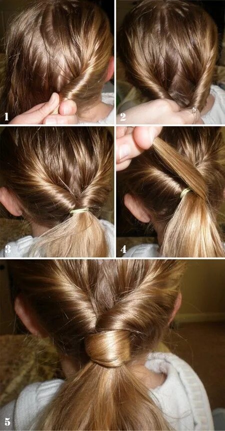 Прическа в школу за 5 минут Fast hairstyles for five minutes 2018-2019: photo ideas of a simple hairstyle - 