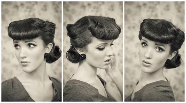 It's a Win-Win: How to Create the Victory Rolls Updo Short wedding hair, Victory