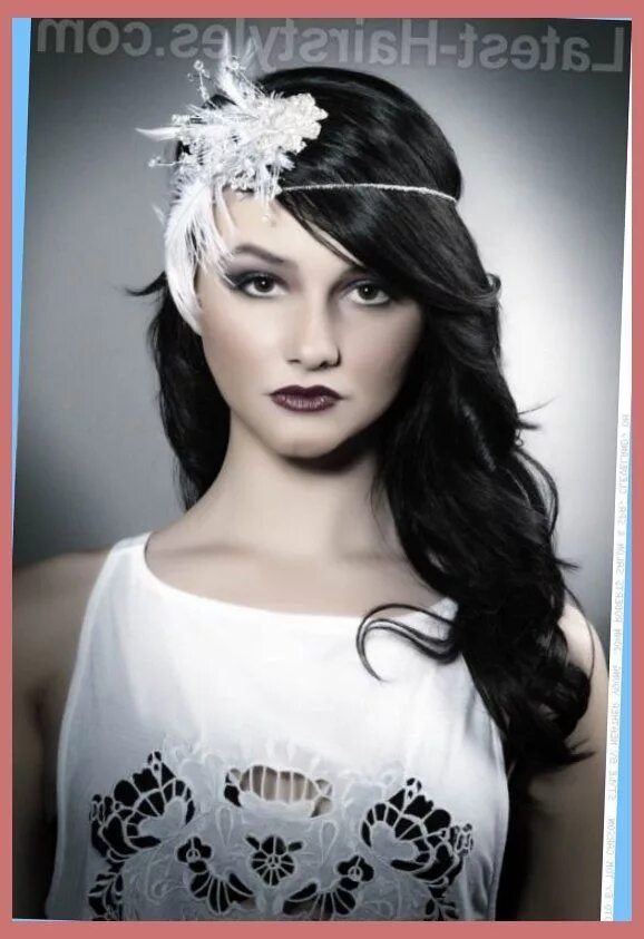 Прическа в стиле чикаго на длинные волосы Image result for easiest way to create a 1920`s hair style for long hair Gatsby 