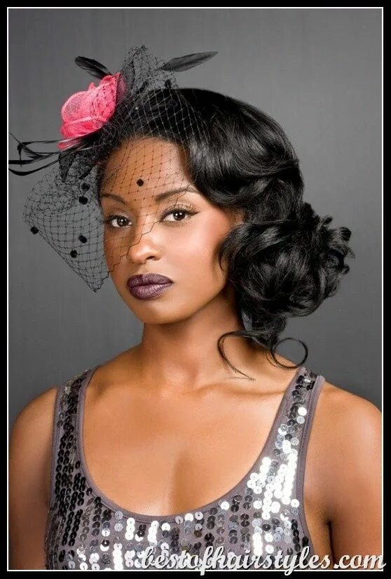 Прическа в стиле чикаго на длинные волосы 1920s-hairstyles-for-black-women Hair Pinterest Renaissance hairstyles, Short ha