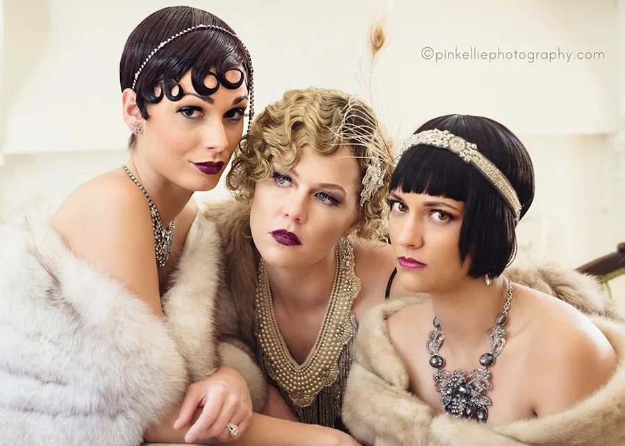 Прическа в стиле джаз 50 е годы Great Gatsby 1920's Glamourous Editorial Photo shoot photography by Pink Ellie P