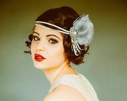 Прическа в стиле джаз 50 е годы 1920S Hair #flapperheadpiece Flapper headpiece #1920SHair #1920shair 1920s hair,