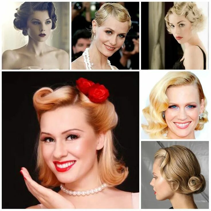 Прическа в стиле ретро на короткие волосы Vintage Hairstyles for Short Hair 2019 Popular Vintage Hairstyles in 2019 Vintag