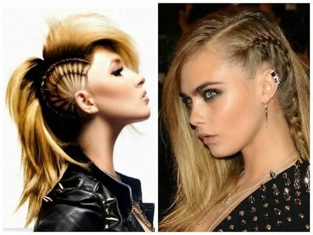 Прическа в стиле рок женская Rock hairstyle Cortes de pelo rock, Peinados rockeros, Peinados