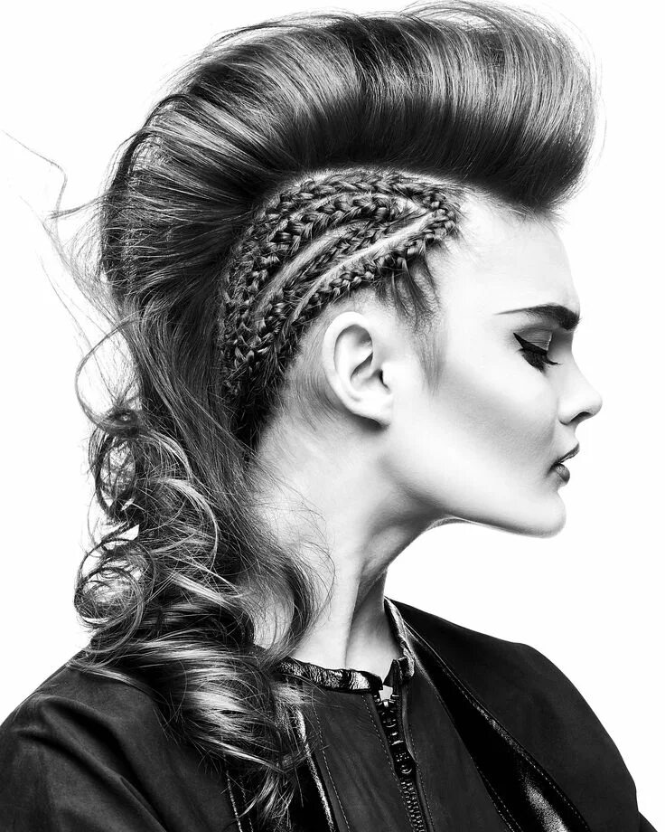 Прическа в стиле рок женская Pin on Hair Up Close September 2017 Artistic hair, Punk hair, Hair styles