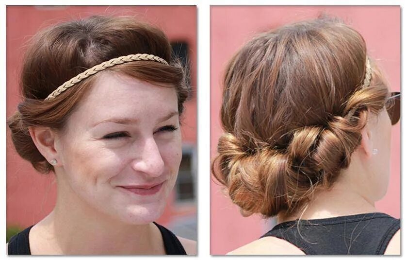 Mini Braid Wrapped High Bun Bridesmaid hair, Hair beauty:cat, Braided hairstyles