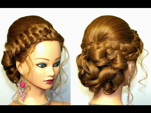 Прическа вечерняя косы длинные волосы updo hairstyle long hair - Google Search Prom hairstyles for long hair, Long hai