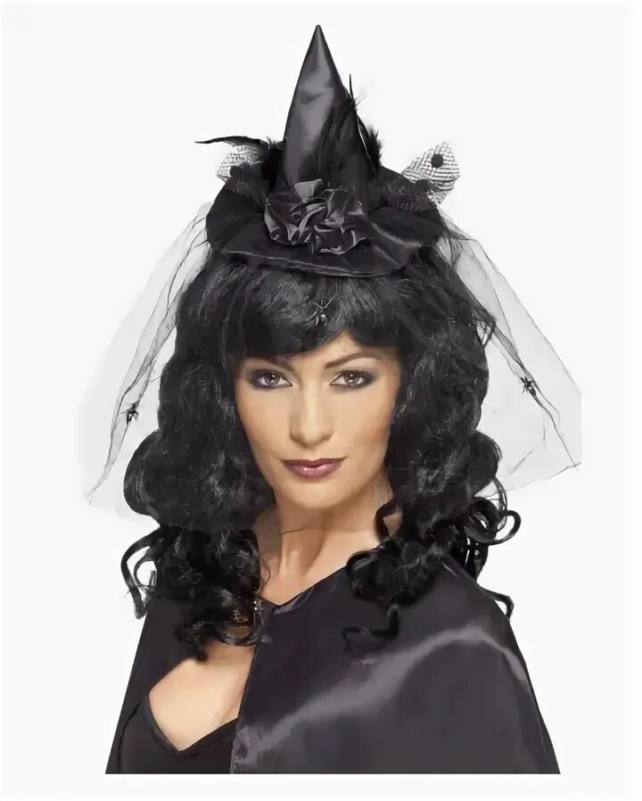 Прическа ведьмы на хэллоуин для девочки Headband With Witch Hat as a Halloween costume accessory Horror-Shop.com