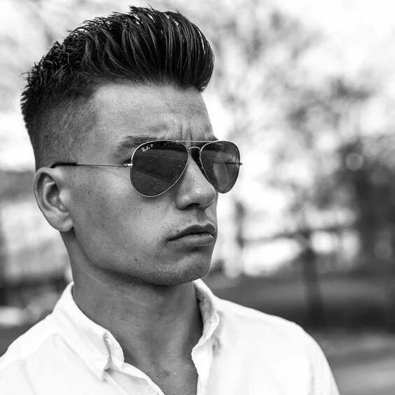 Прическа верх 10 Best Aviator Sunglasses For Men 2022 - The Finest Feed Taper fade haircut, Me