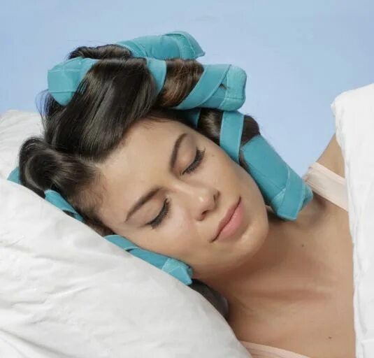 Прическа во сне для женщины The Sleep Styler - Gently curl your hair while you sleep Hair rollers, The sleep