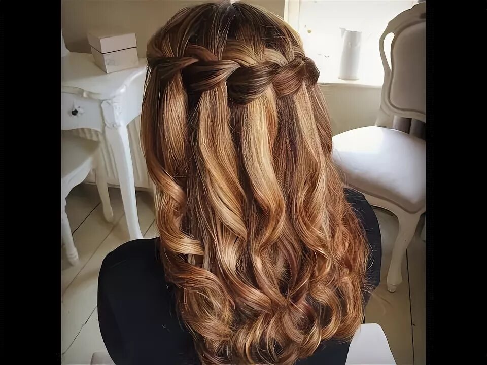 Прическа водопад Waterfall Braid by Sweethearts Hair Design Sweethearts hair design, Hair styles,