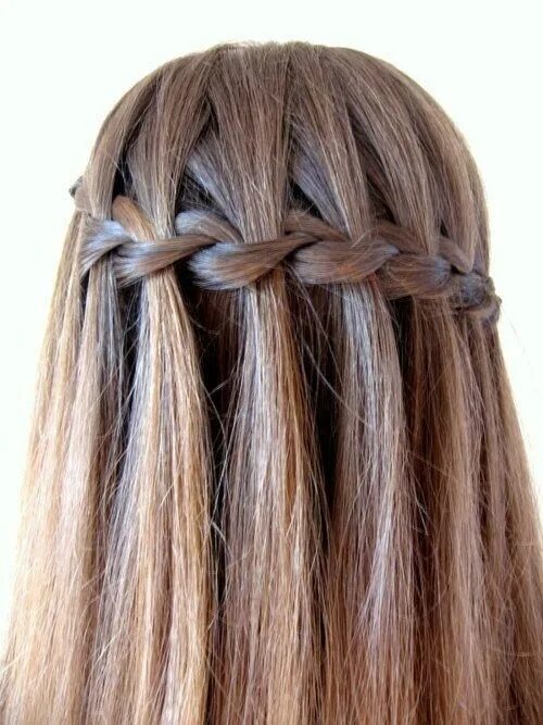 Прическа водопад для девочки waterfall braid. If only i could do this Hair Hair, Hair styles, Braided hairsty