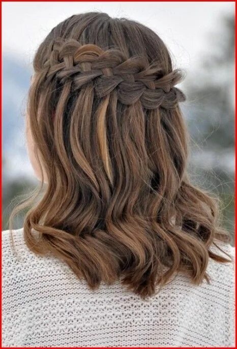 Прическа водопад короткие волосы Long Hairstyles for Wedding #Hairstyles #long #Wedding Hairstyle in 2019 Braided