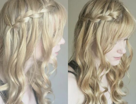 Прическа водопад короткие волосы 20+ DIY Waterfall Braid Tutorials Acconciature raffinate, Acconciature carine, A