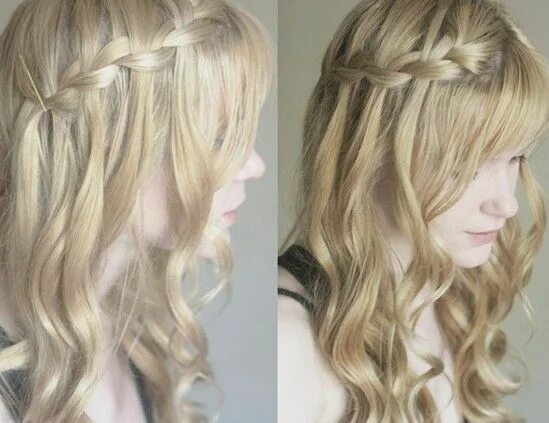 Прическа водопад на длинные 8 Cute Waterfall Twist Tutorial: Long Hairstyles Ideas - Pretty Designs Braids f