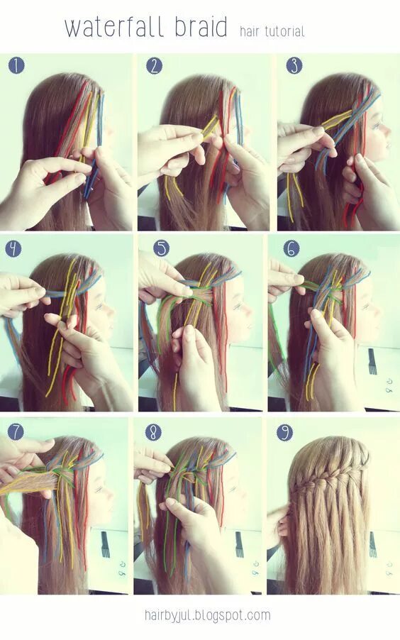 Прическа водопад на длинные пошагово 20 Waterfall Braid Tutorials Adding Beautiful Twists and Turns to Your Hair! Ele