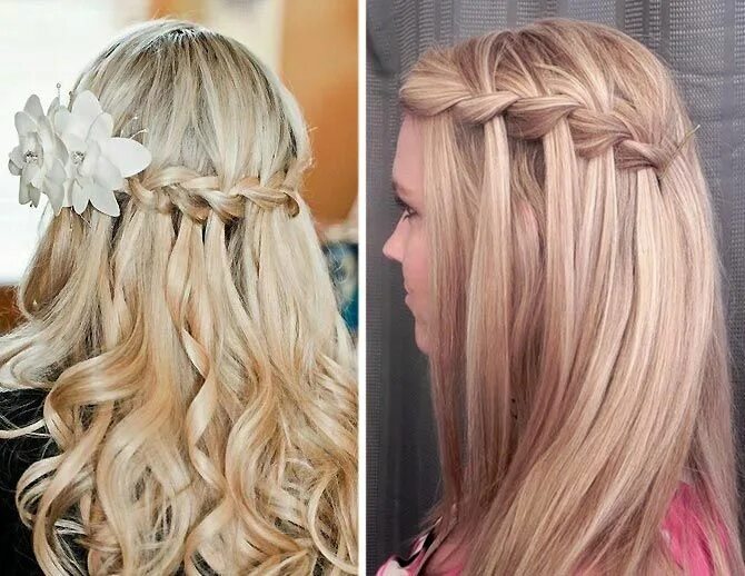 Прическа водопад на длинные волосы для девочки frizure zenske svecane - Google претрага in 2019 Long hair styles, Hair, Hair st