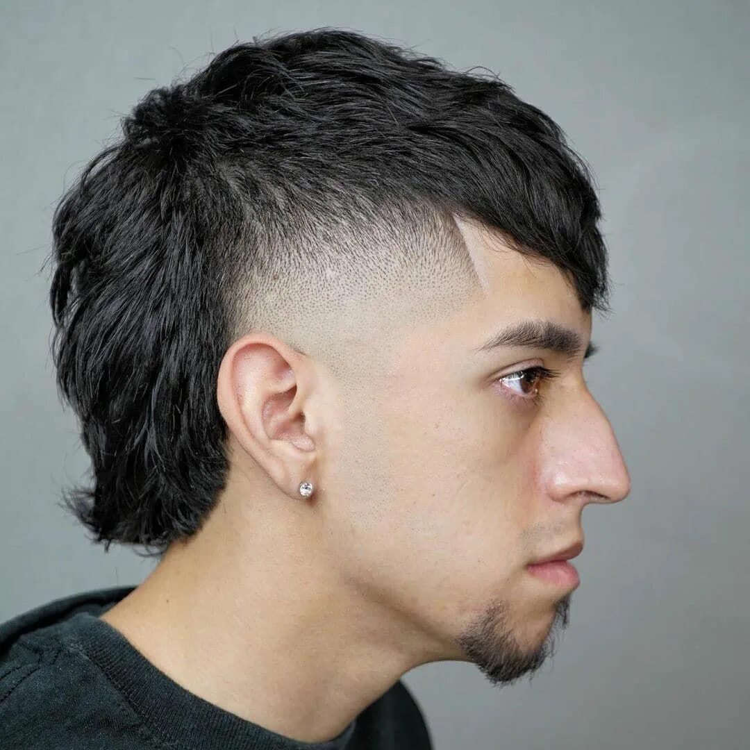 Прическа вольф кат мужская 44+ Mullet Haircuts For 2024